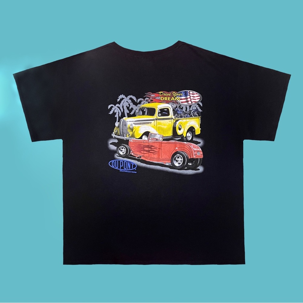 Vintage DuPont drive you dream hot rod t-shirt.